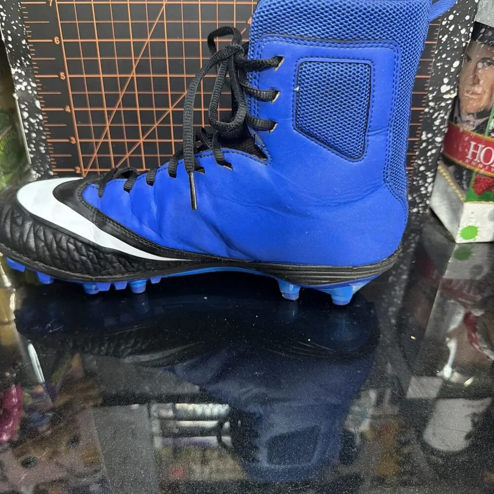 Nike Force Savage Pro 2 Football Cleats Black Blue Men’s Size 10.5 880140-014